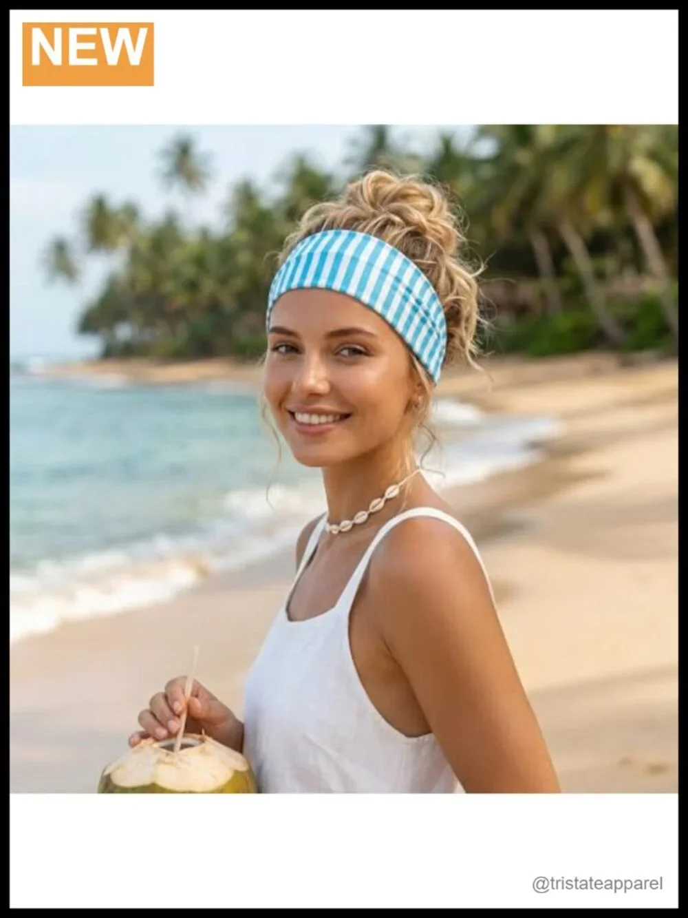Wide Striped Headbands for Women Non Slip Yoga Sports Fashion